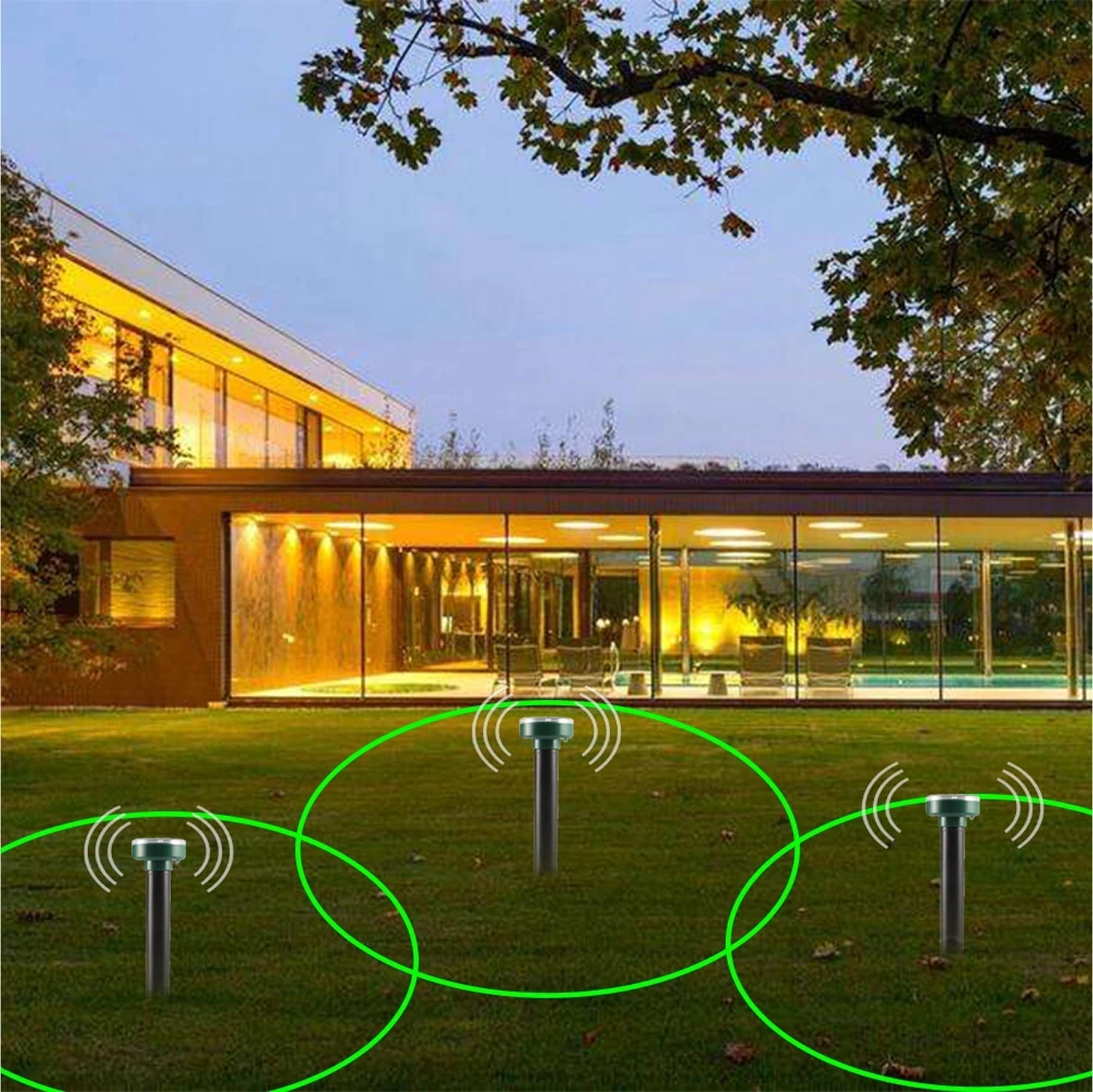 VibruVoid Solar Powered Pest & Snake Repeller for Yards