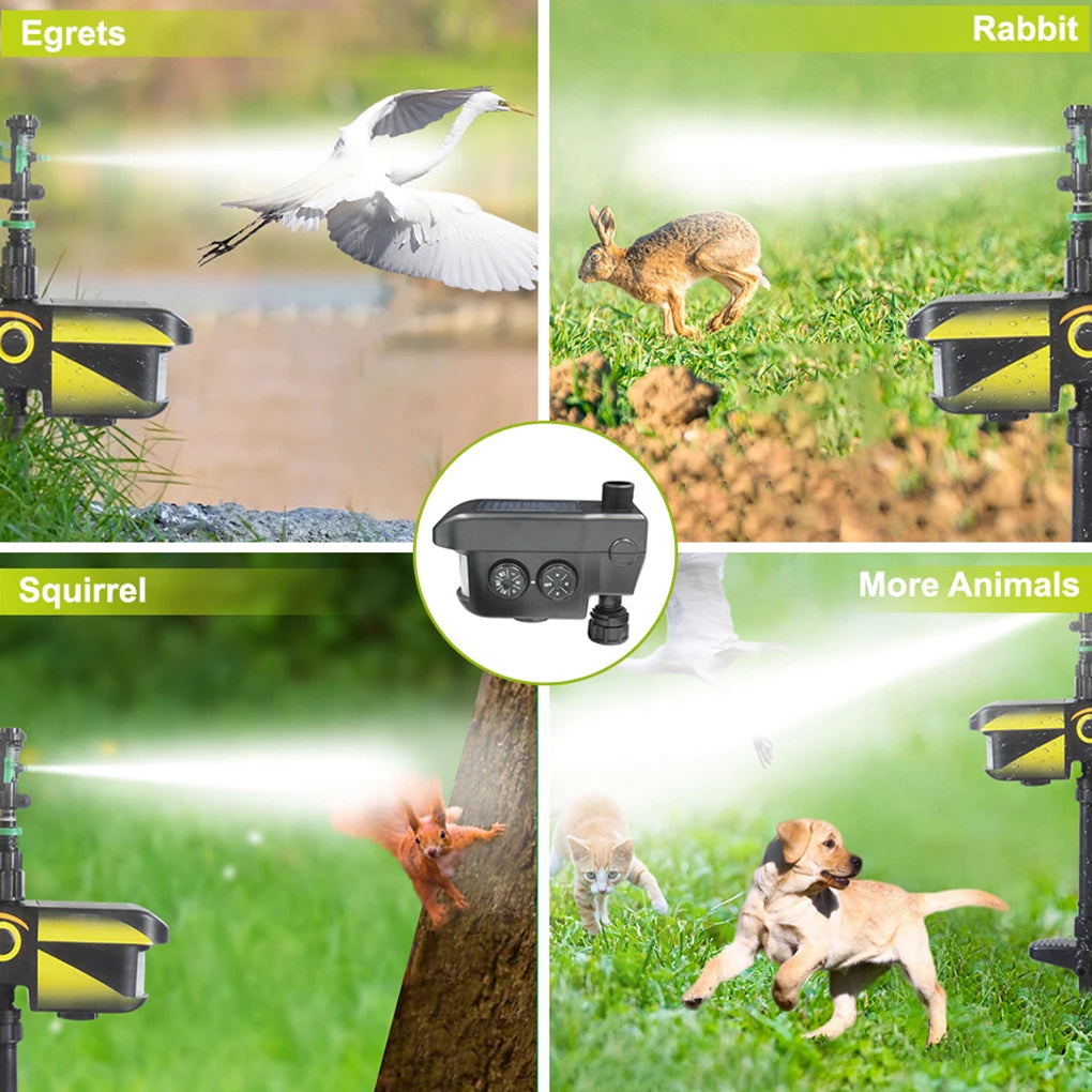 Sprynxie Motion-Activated Solar Garden Pest Deterrent