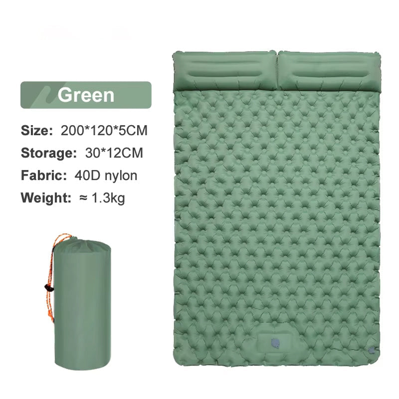 ZeniRest Double Camping Sleeping Pad with Foot Pump