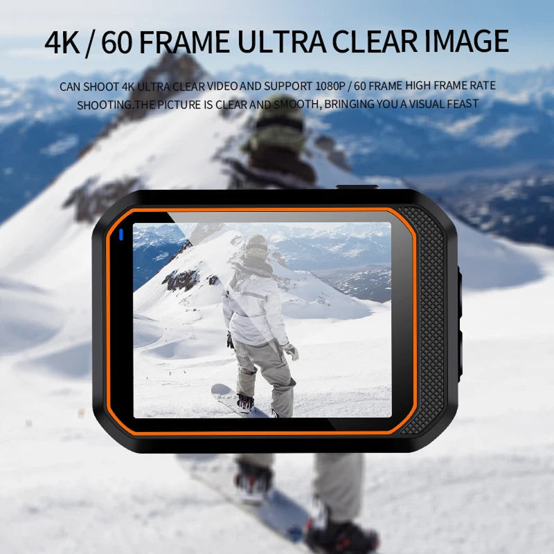 ReefiSnap IP68 Waterproof 4K Action Camera for Diving & Sports