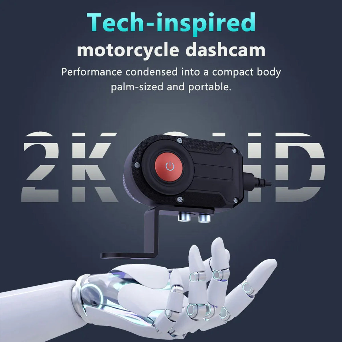 GearShoto Dual Lens Motorcycle Dash Cam with WiFi & Night Vision