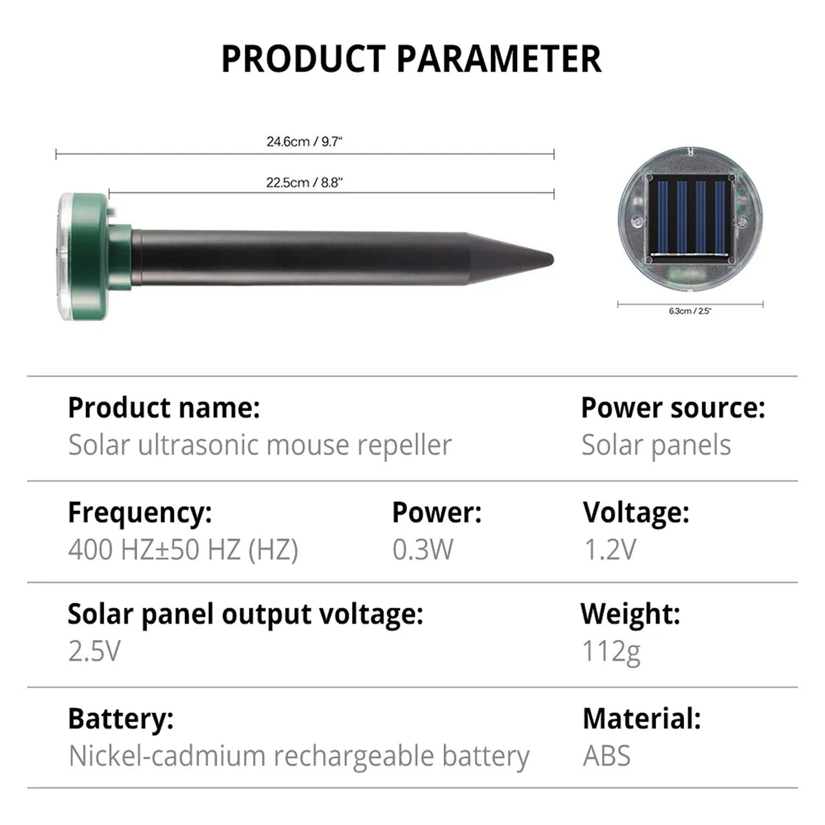 VibruVoid Solar Powered Pest & Snake Repeller for Yards