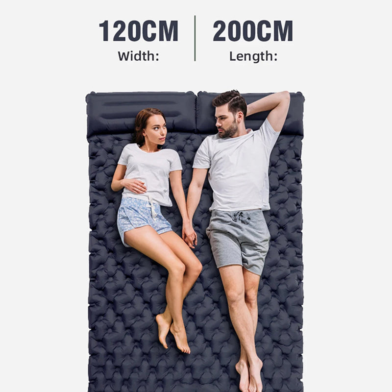 ZeniRest Double Camping Sleeping Pad with Foot Pump