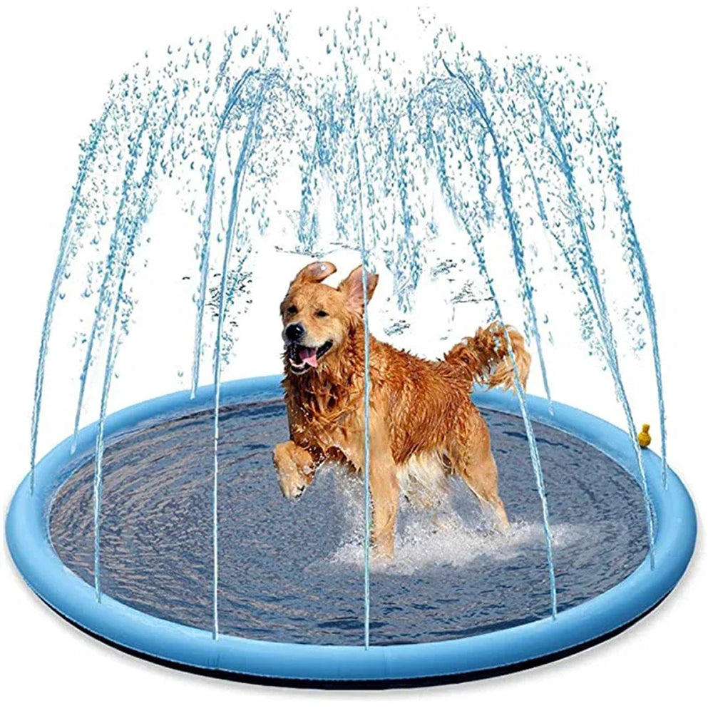 WoofiPool Heavy Duty Dog Splash Pad & Sprinkler Pool