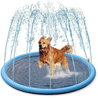 WoofiPool Heavy Duty Dog Splash Pad & Sprinkler Pool