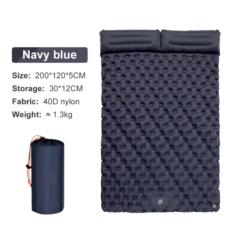 ZeniRest Double Camping Sleeping Pad with Foot Pump