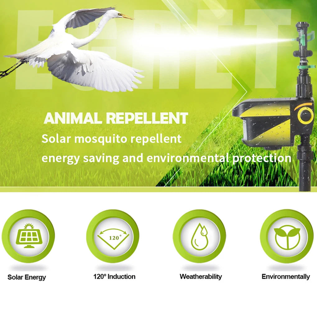 Sprynxie Motion-Activated Solar Garden Pest Deterrent