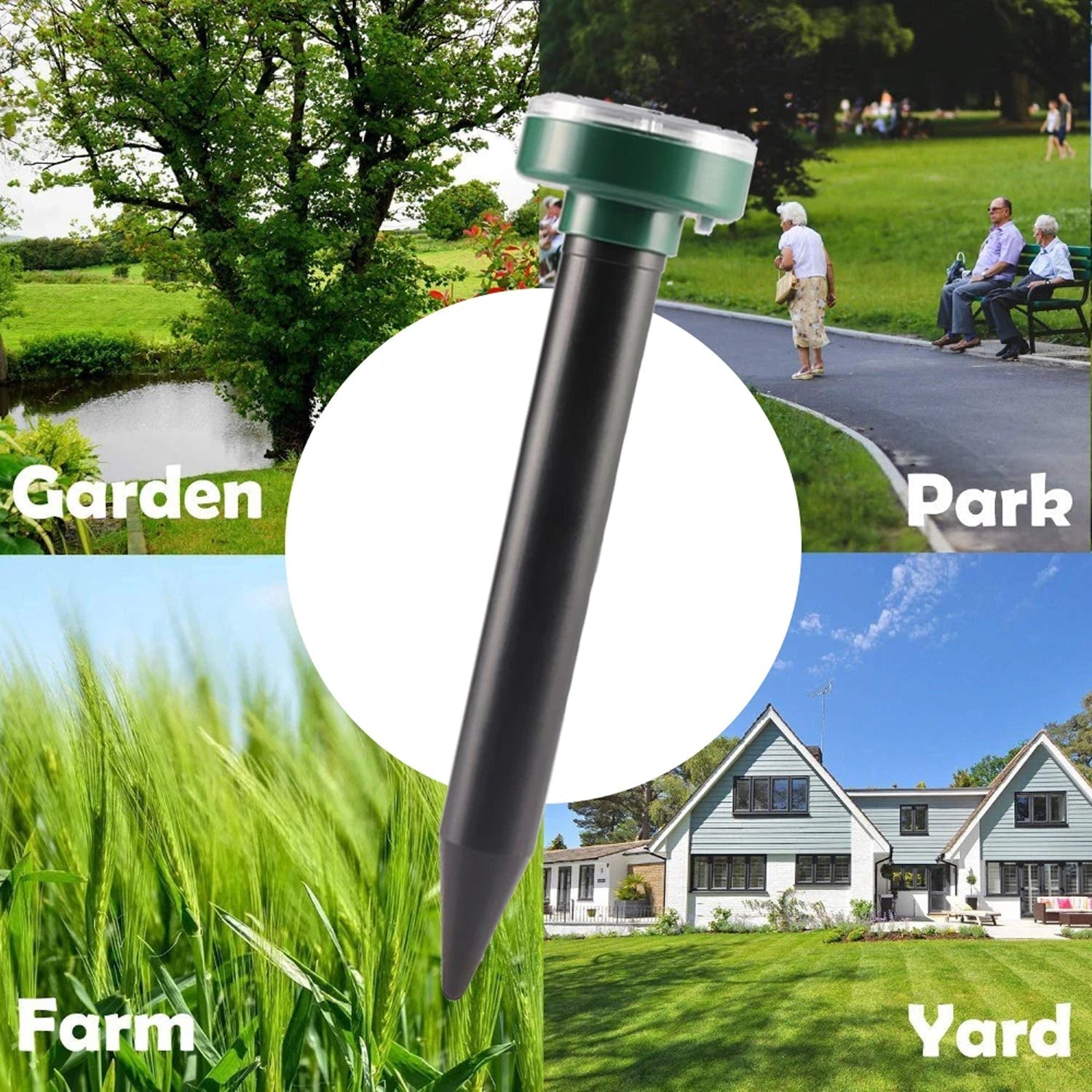 VibruVoid Solar Powered Pest & Snake Repeller for Yards