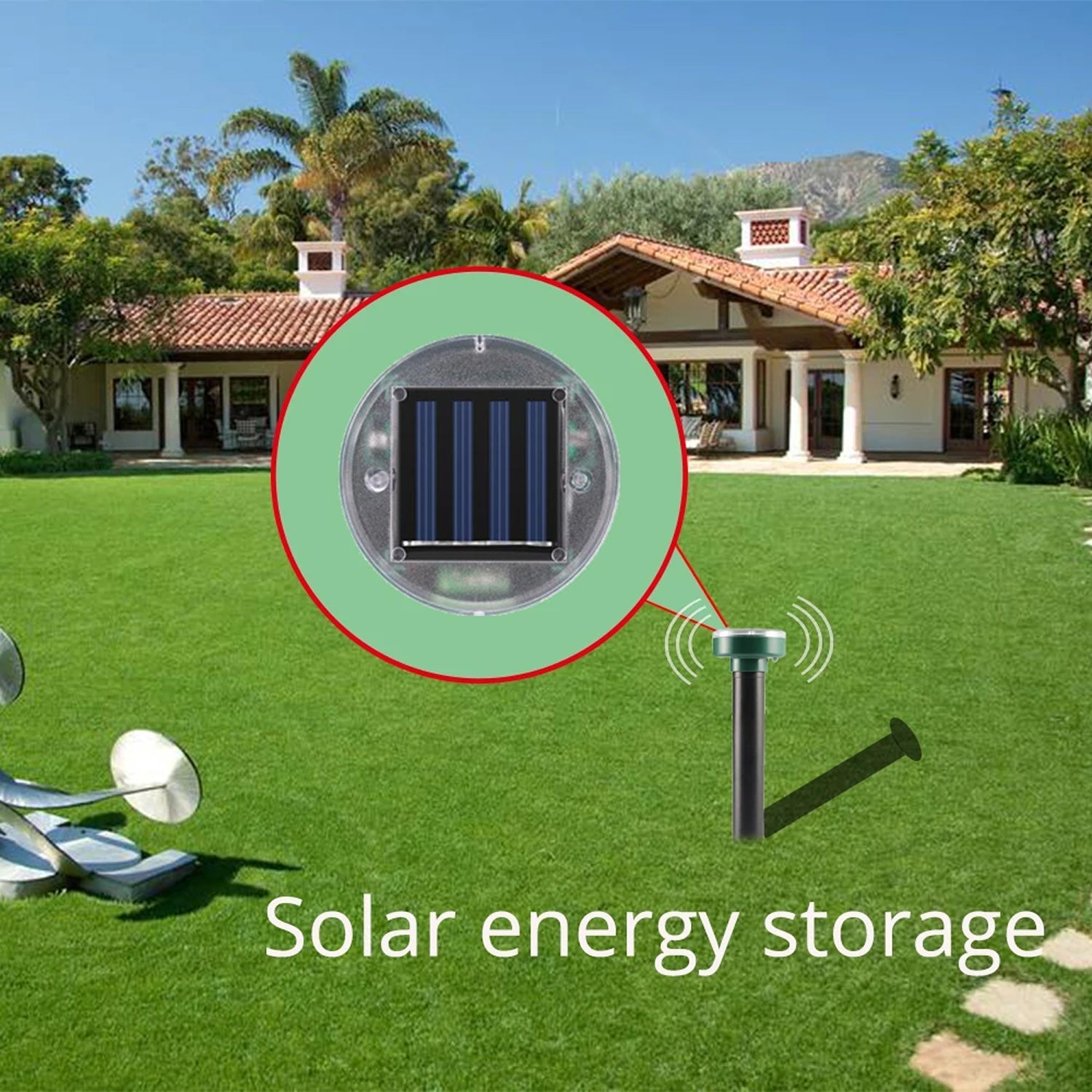 VibruVoid Solar Powered Pest & Snake Repeller for Yards