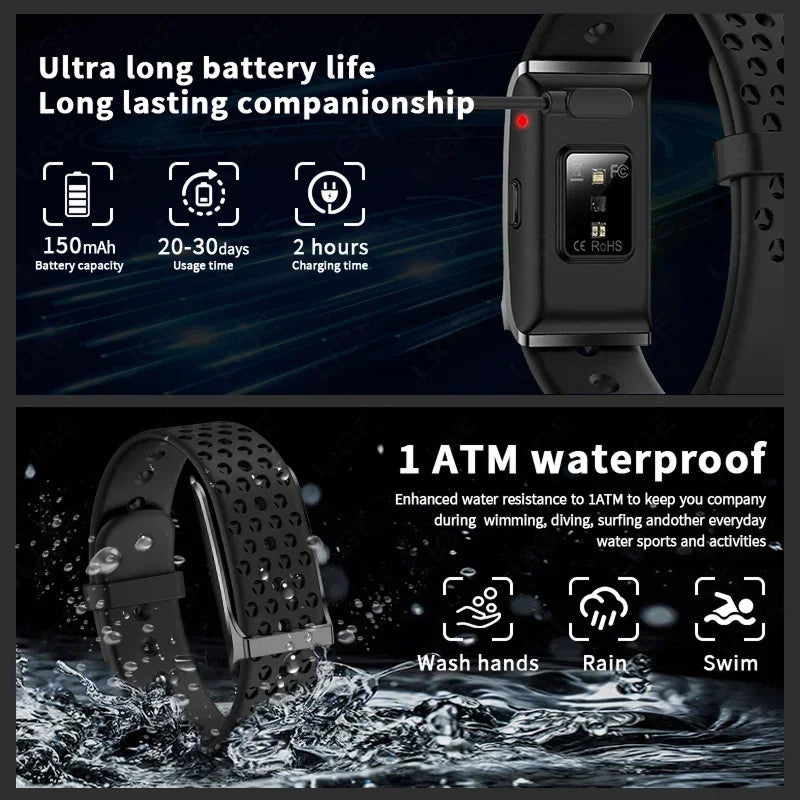 StryaVex 22g Lightweight Fitness Tracker with GPS and 30-Day Battery
