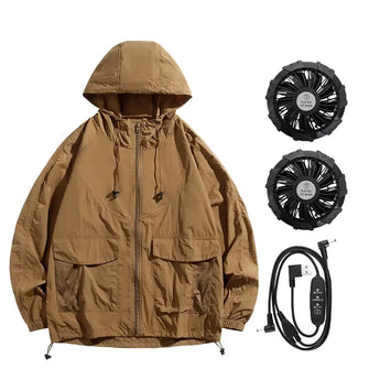 VynTraxie USB Powered Fan Cooling Jacket for Outdoor Work