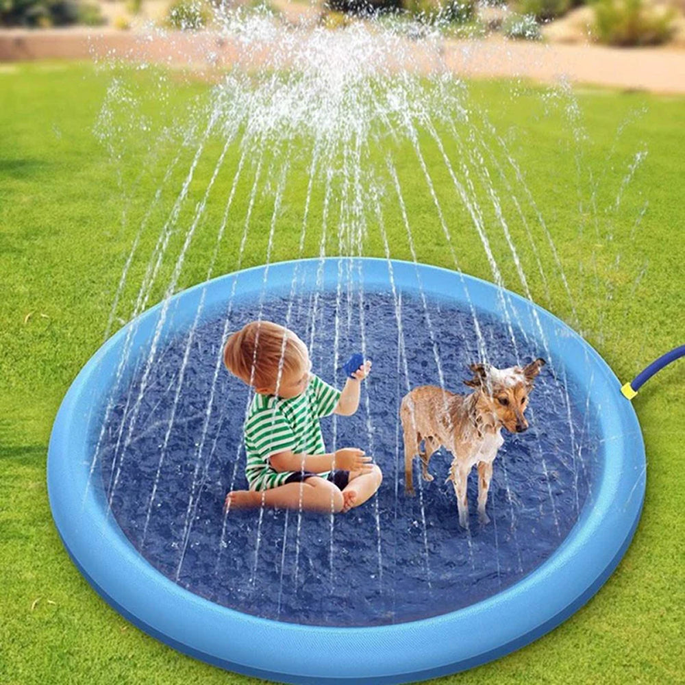 WoofiPool Heavy Duty Dog Splash Pad & Sprinkler Pool