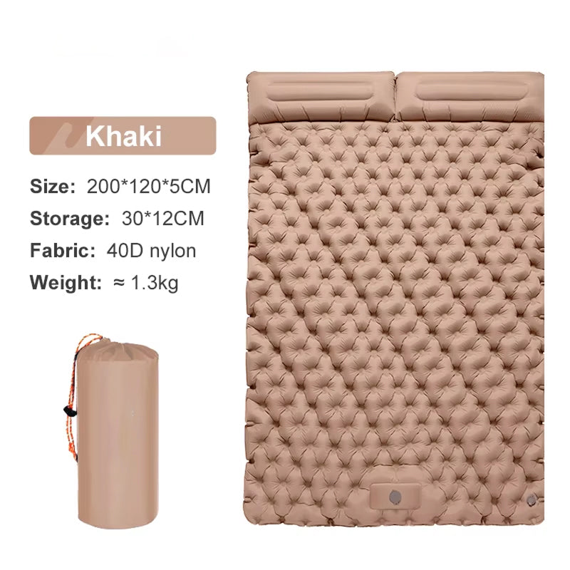 ZeniRest Double Camping Sleeping Pad with Foot Pump