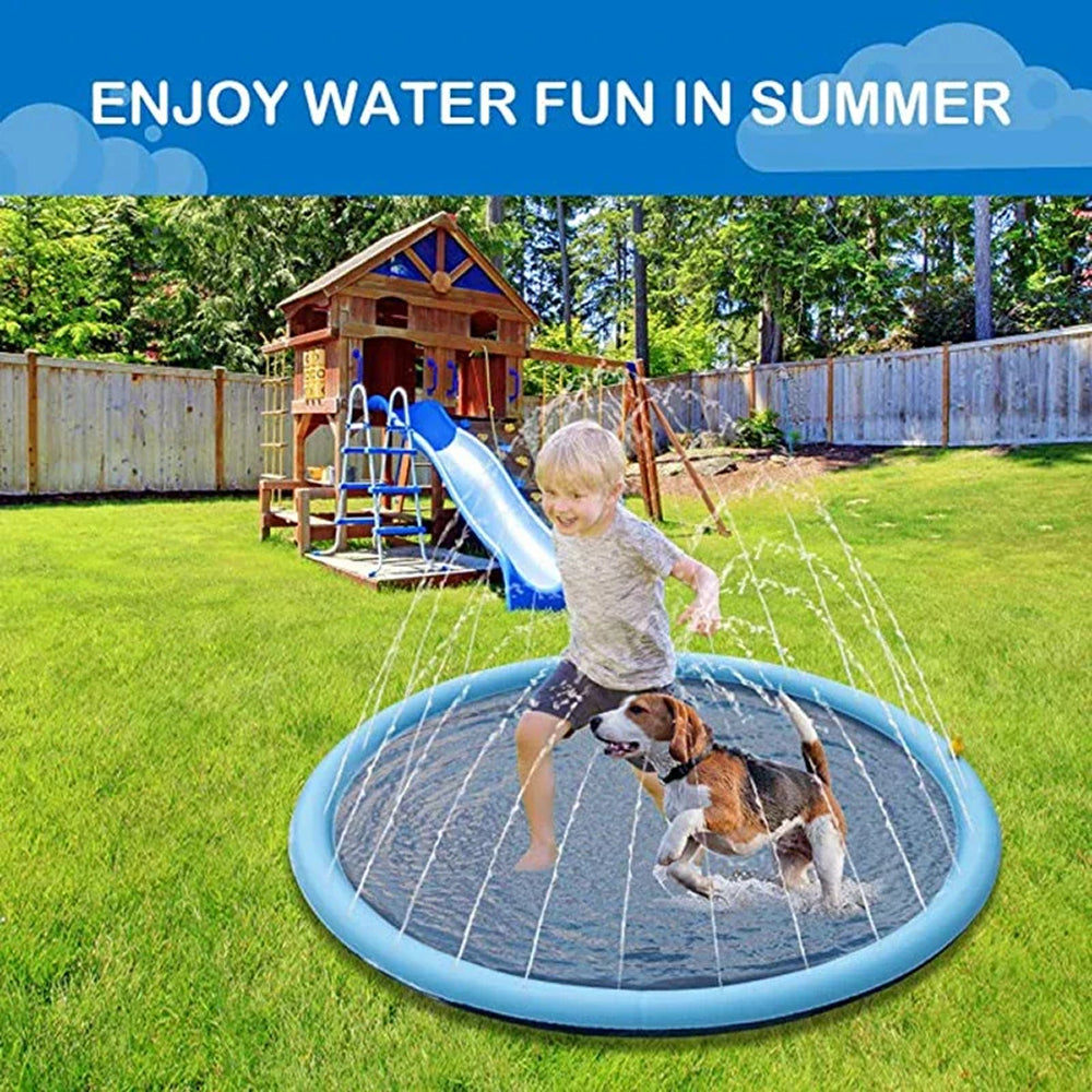 WoofiPool Heavy Duty Dog Splash Pad & Sprinkler Pool