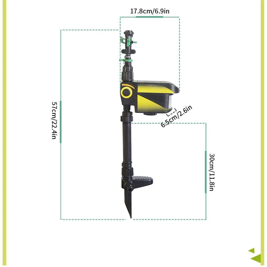 Sprynxie Motion-Activated Solar Garden Pest Deterrent