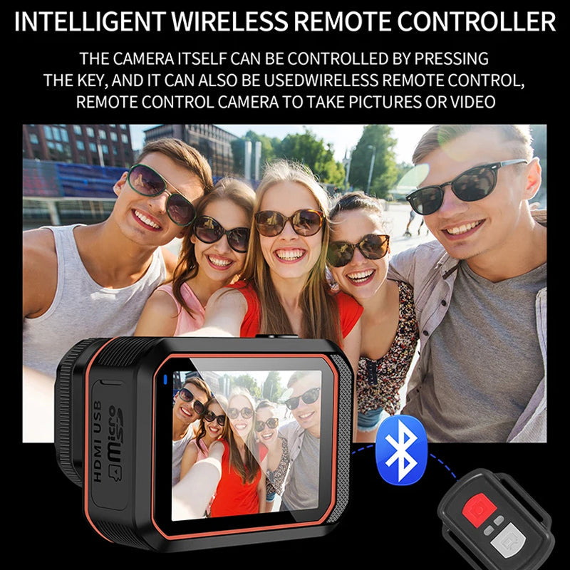 ReefiSnap IP68 Waterproof 4K Action Camera for Diving & Sports