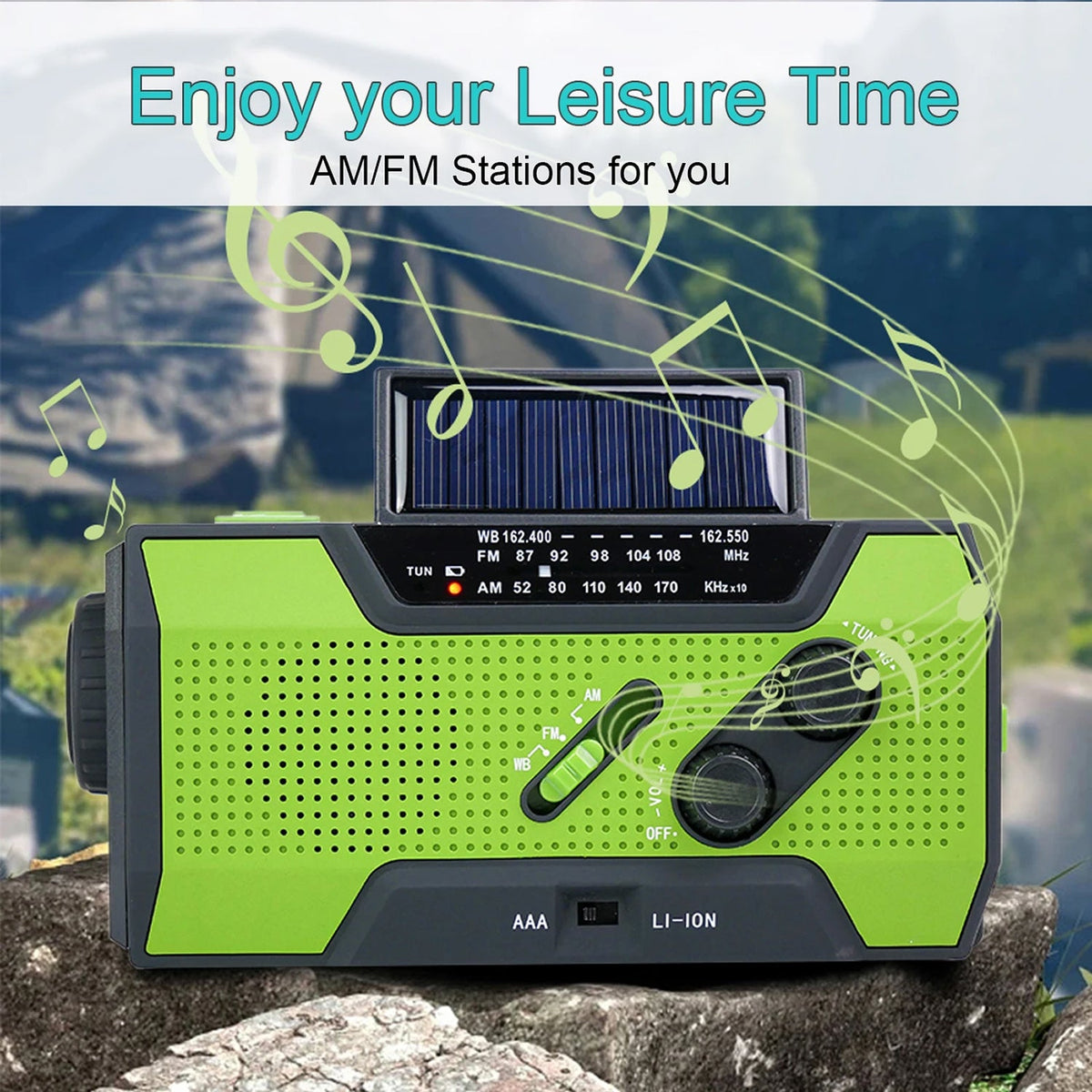 AlerSkyo NOAA Emergency Weather Radio with 5 Power Sources