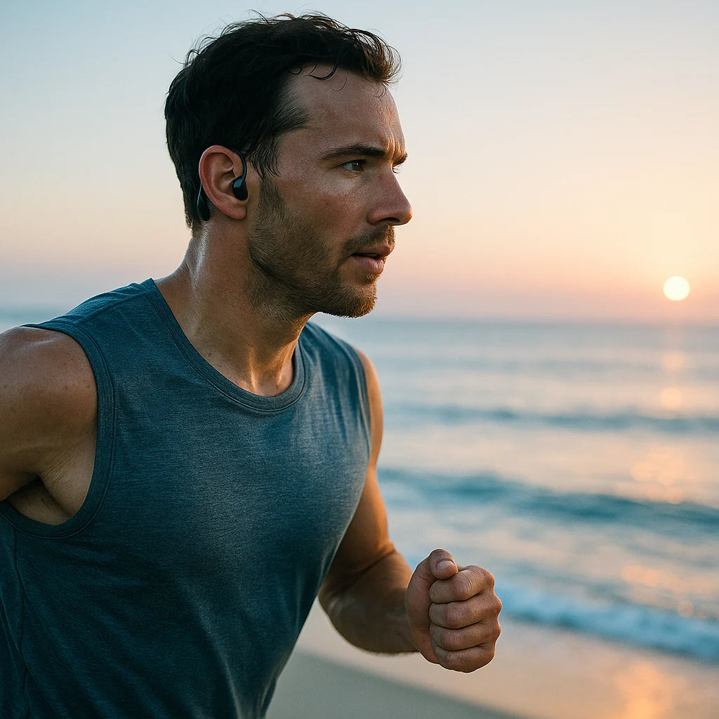 AudiBonex Open-Ear Bone Conduction Wireless Headphones