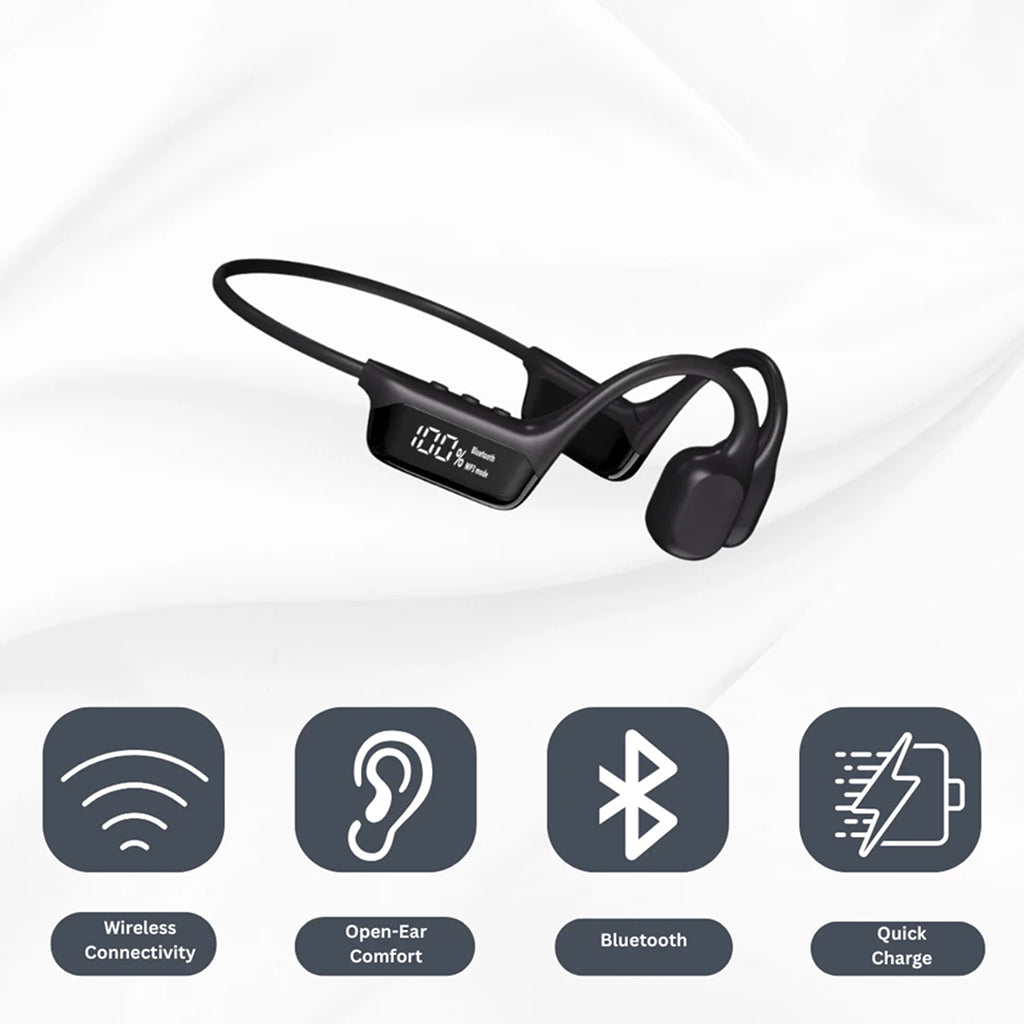 AudiBonex Open-Ear Bone Conduction Wireless Headphones