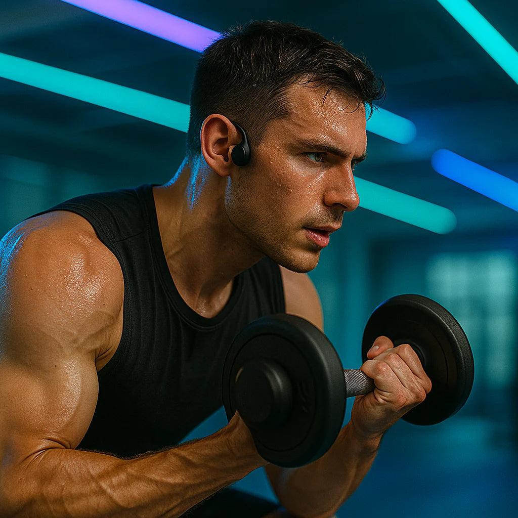 AudiBonex Open-Ear Bone Conduction Wireless Headphones