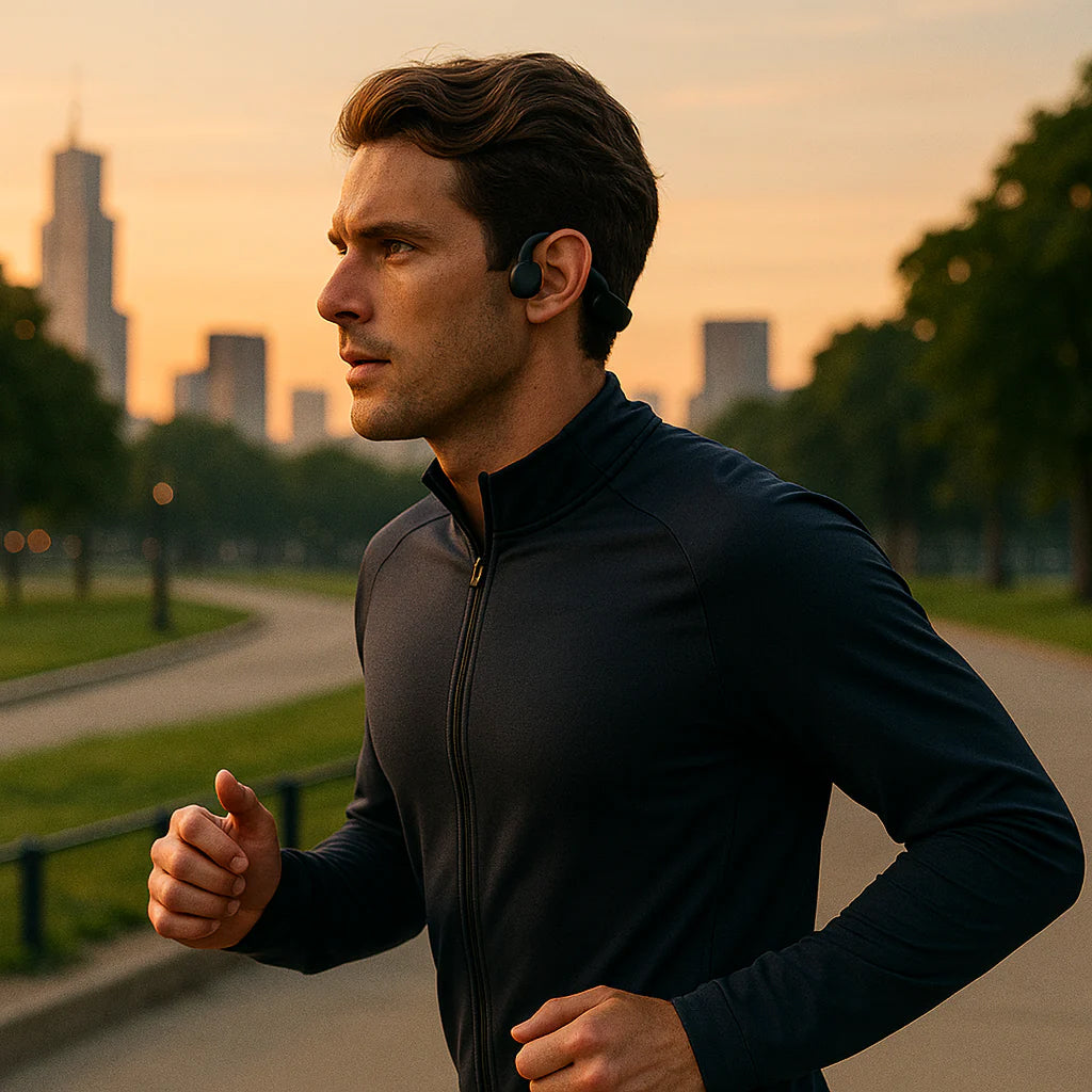 AudiBonex Open-Ear Bone Conduction Wireless Headphones