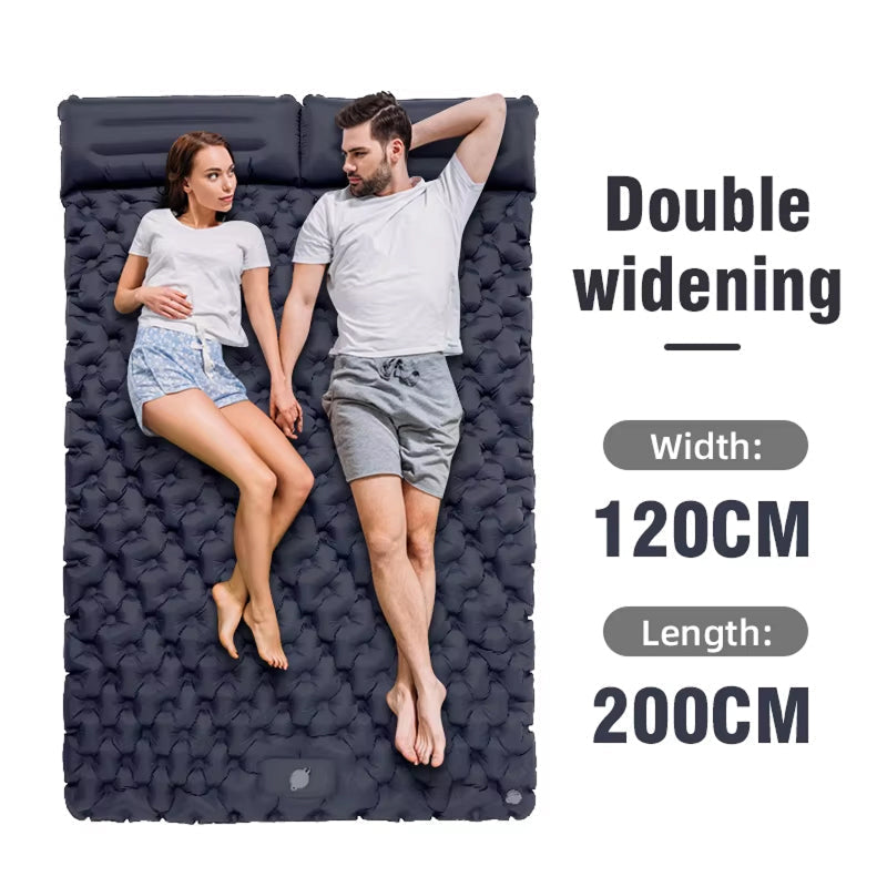 ZeniRest Double Camping Sleeping Pad with Foot Pump