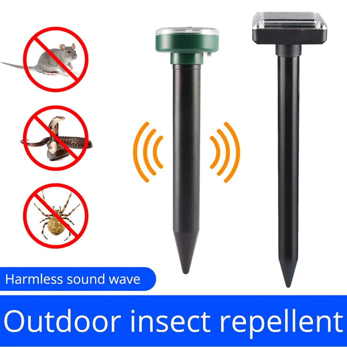 VibruVoid Solar Powered Pest & Snake Repeller for Yards