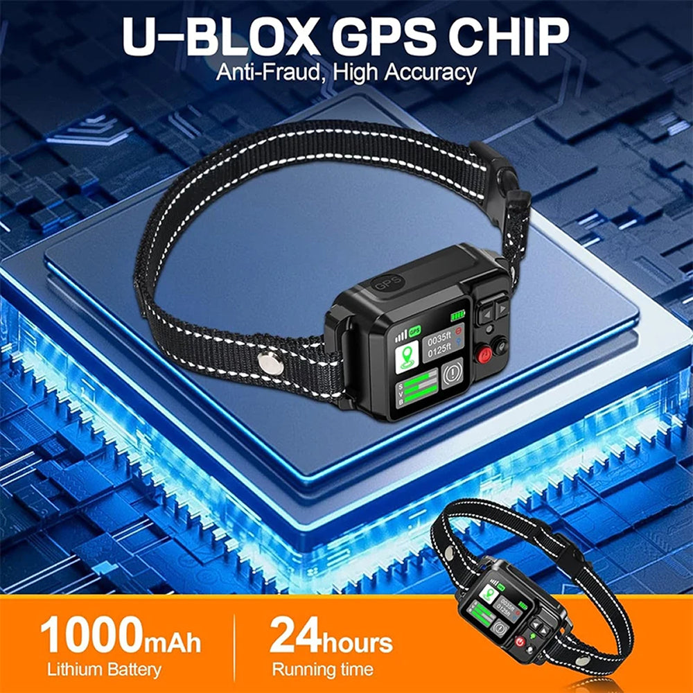 Barkadex Wireless GPS Dog Fence Collar - No Wires or Subscription