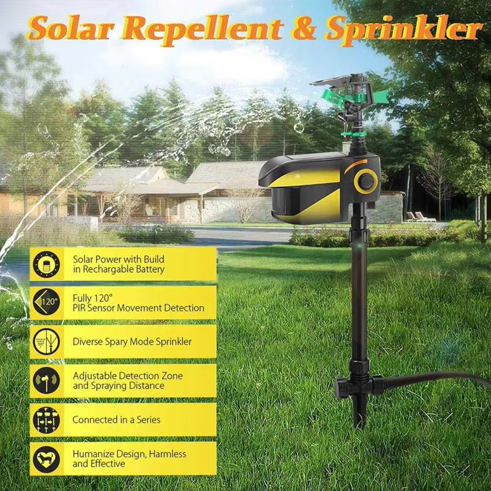 Sprynxie Motion-Activated Solar Garden Pest Deterrent