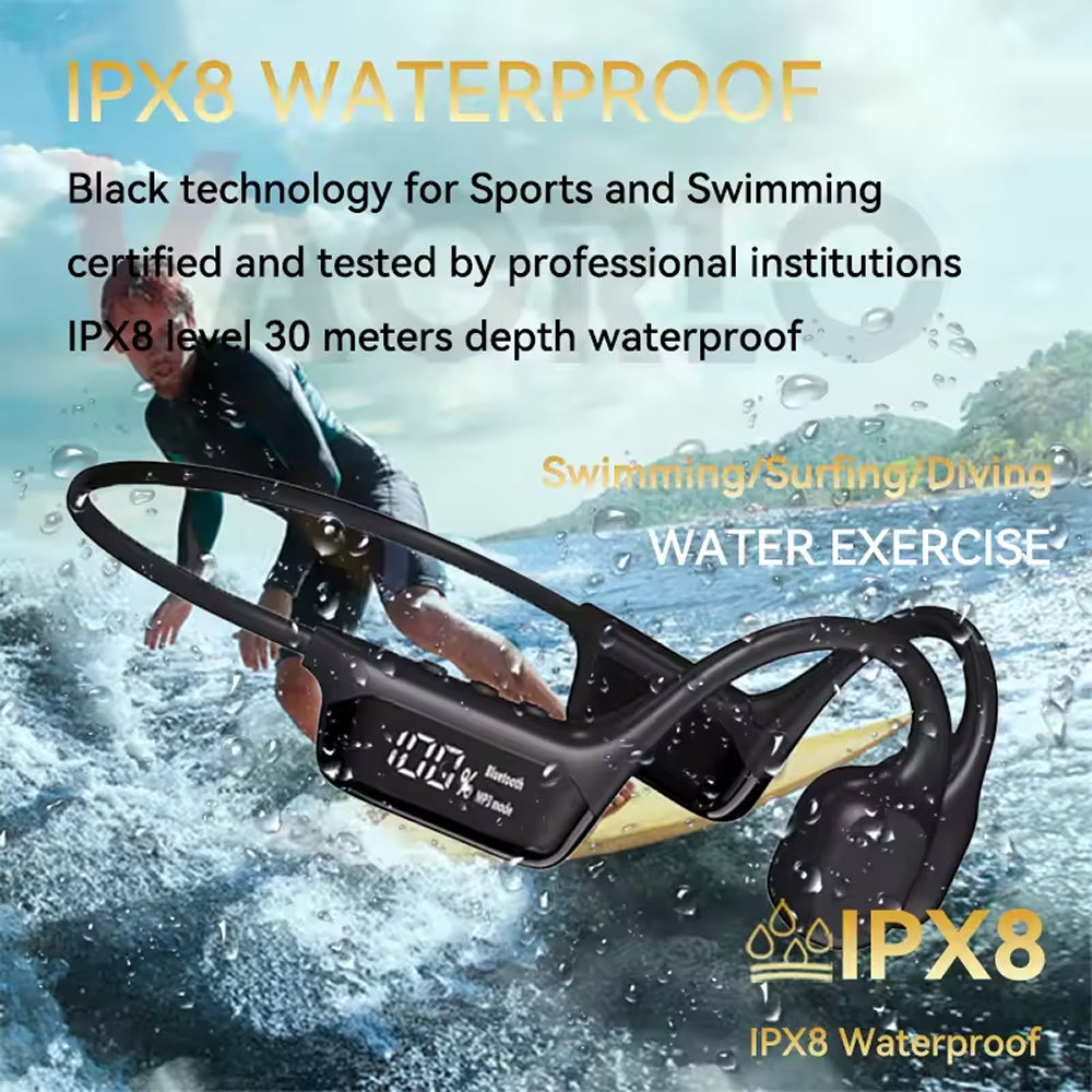 BeatoSync Bone Conduction Waterproof Pool Headphones