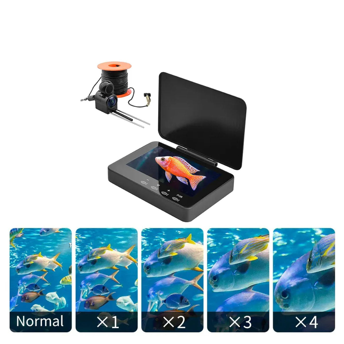 Canemox HD Underwater Fishing Camera with Depth & Temp Sensor