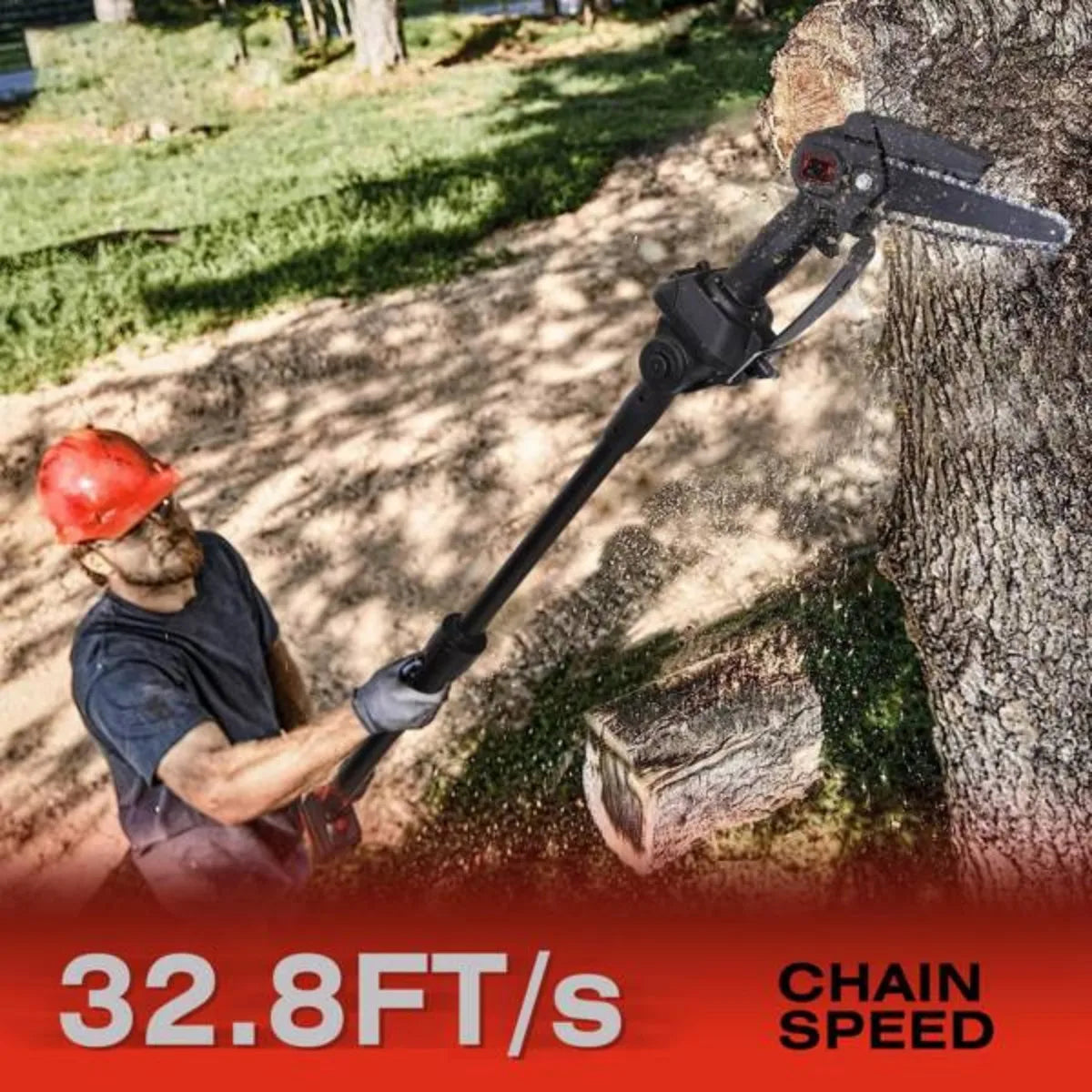 CrestiCut Cordless Pole Saw for Tree Trimming and Pruning