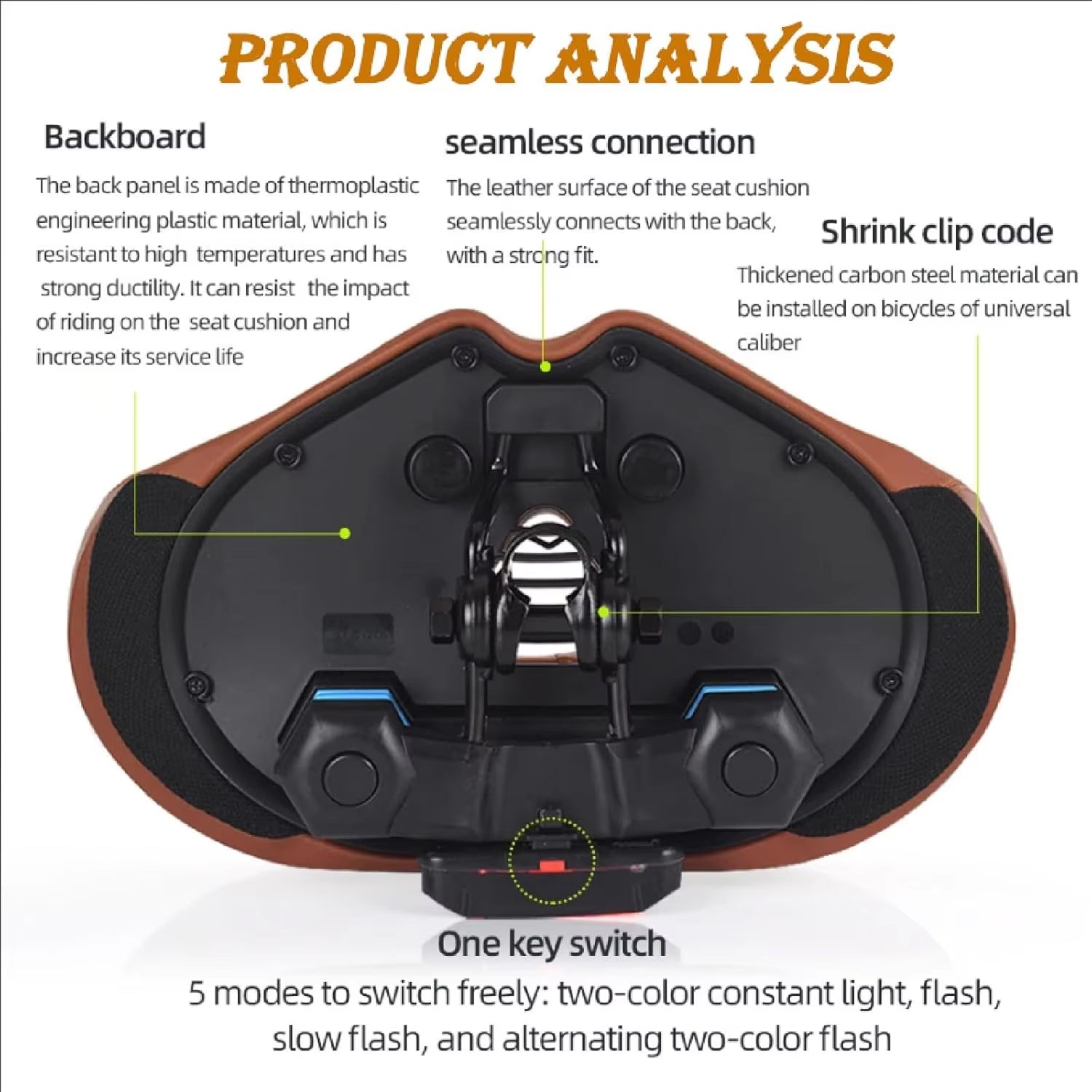 CycleEste Extra Wide Noseless Comfort Bike Saddle for Women