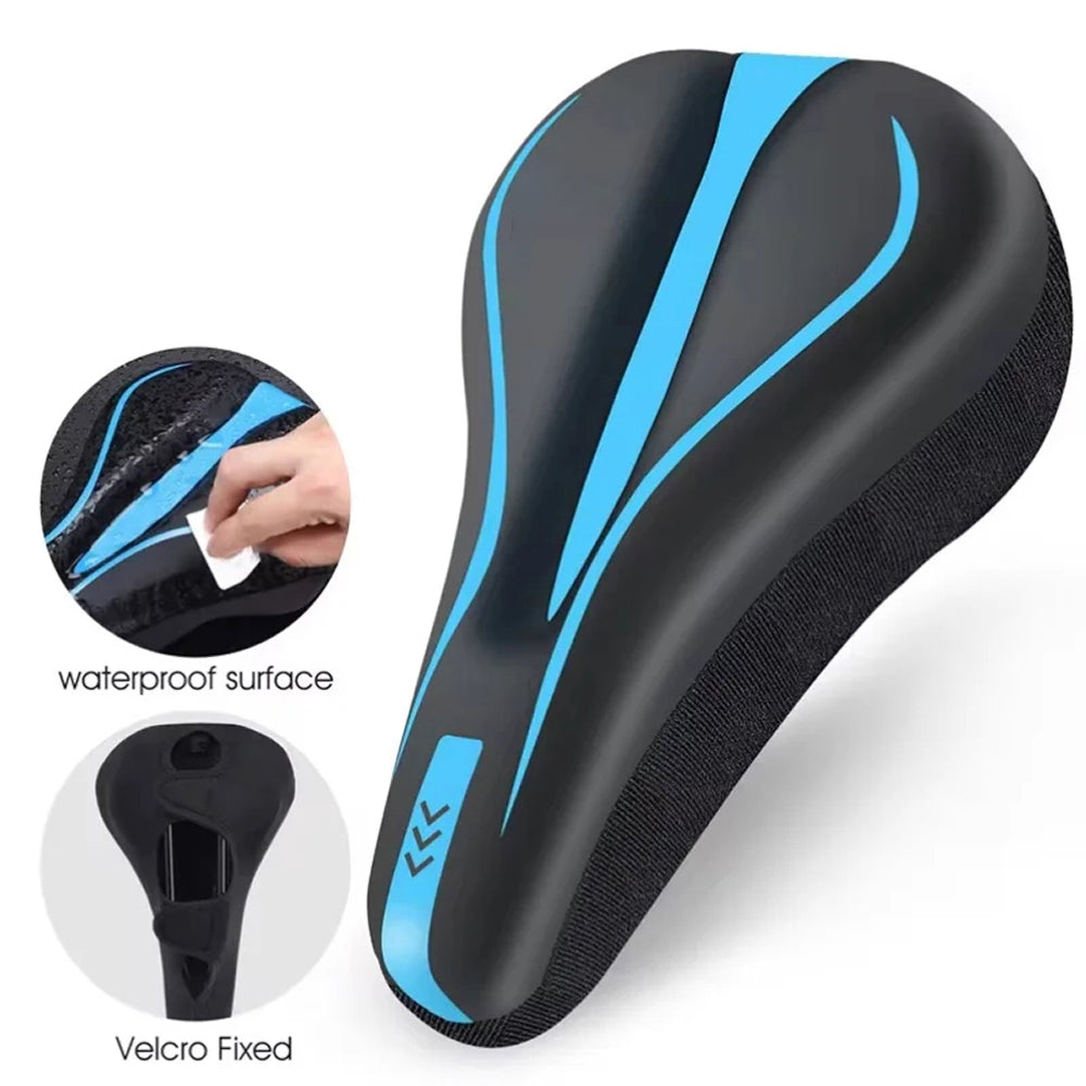 CyeClush Gel Bike Seat Cover | Ergonomic Cushioned Saddle Cover