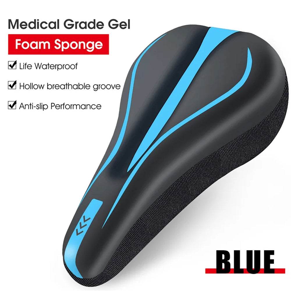 CyeClush Gel Bike Seat Cover | Ergonomic Cushioned Saddle Cover