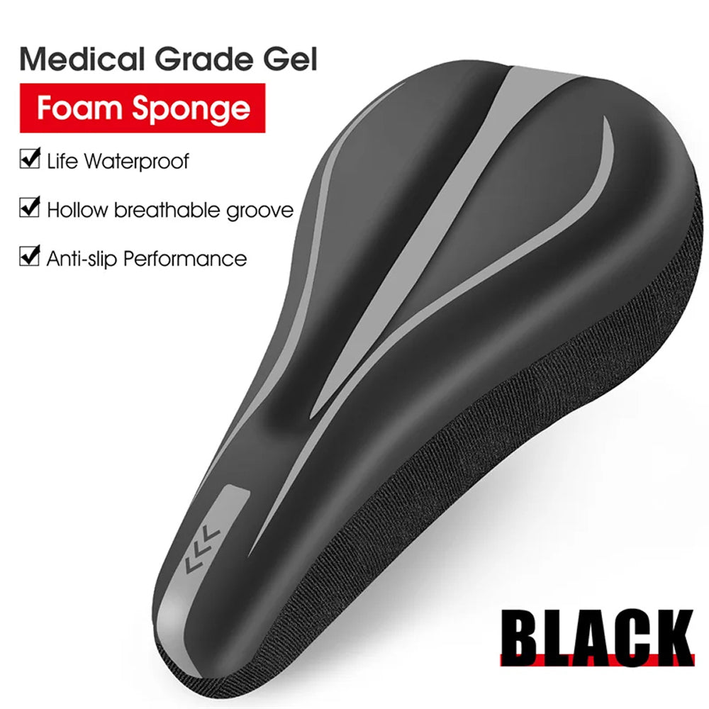 CyeClush Gel Bike Seat Cover | Ergonomic Cushioned Saddle Cover