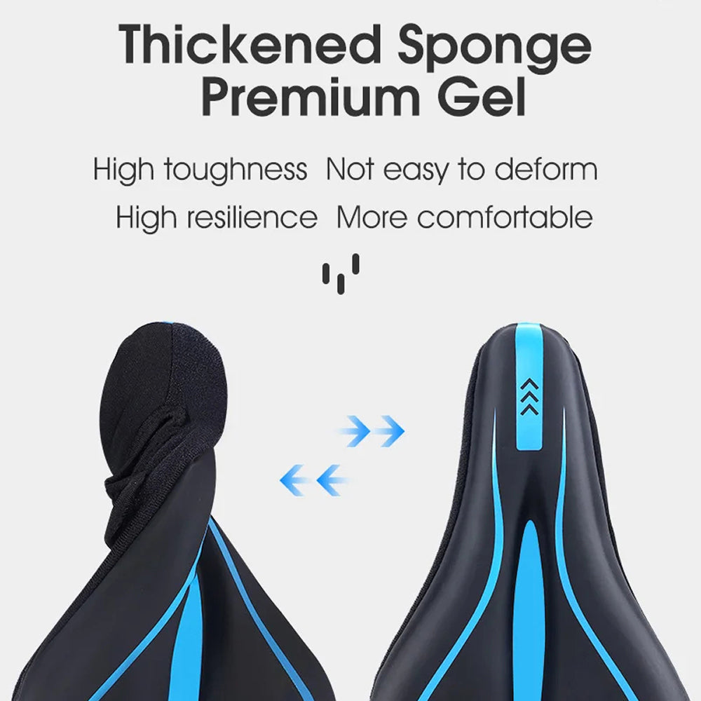 CyeClush Gel Bike Seat Cover | Ergonomic Cushioned Saddle Cover