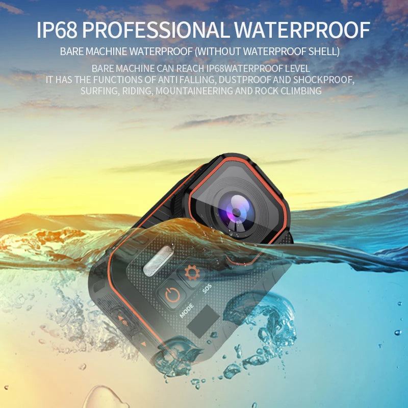 ReefiSnap IP68 Waterproof 4K Action Camera for Diving & Sports
