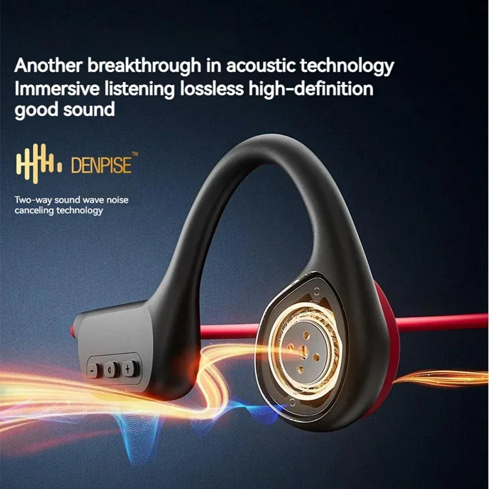 DeepWavix IPX8 Bone Conduction Swimming Headphones with 32GB MP3
