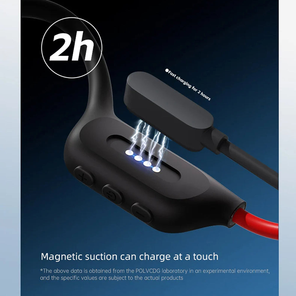 DeepWavix IPX8 Bone Conduction Swimming Headphones with 32GB MP3