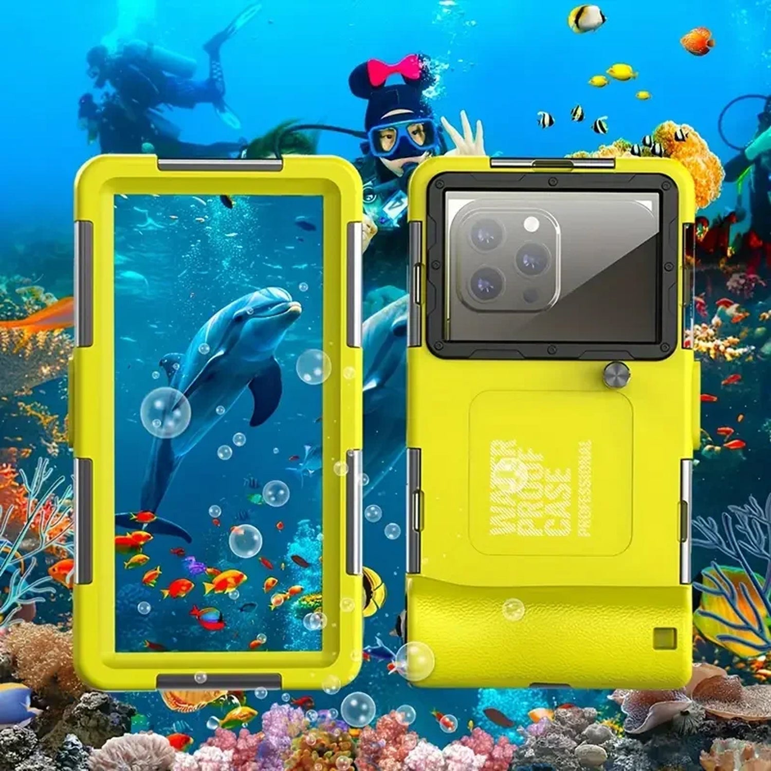DropLokou IP68 Professional Underwater Phone Case for Diving