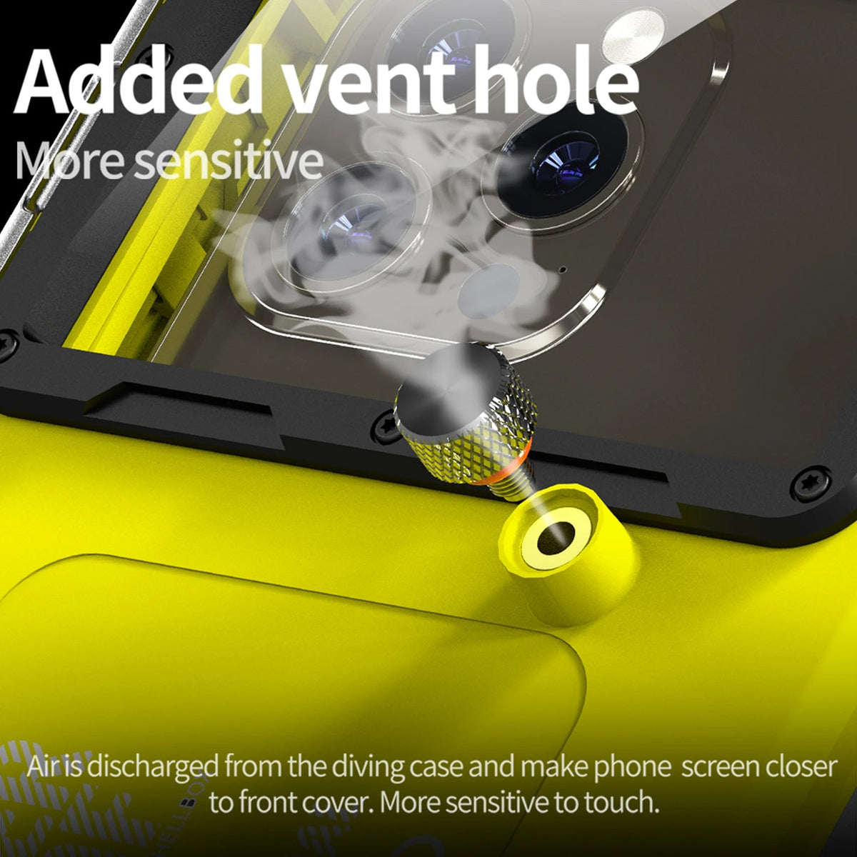 DropLokou IP68 Professional Underwater Phone Case for Diving