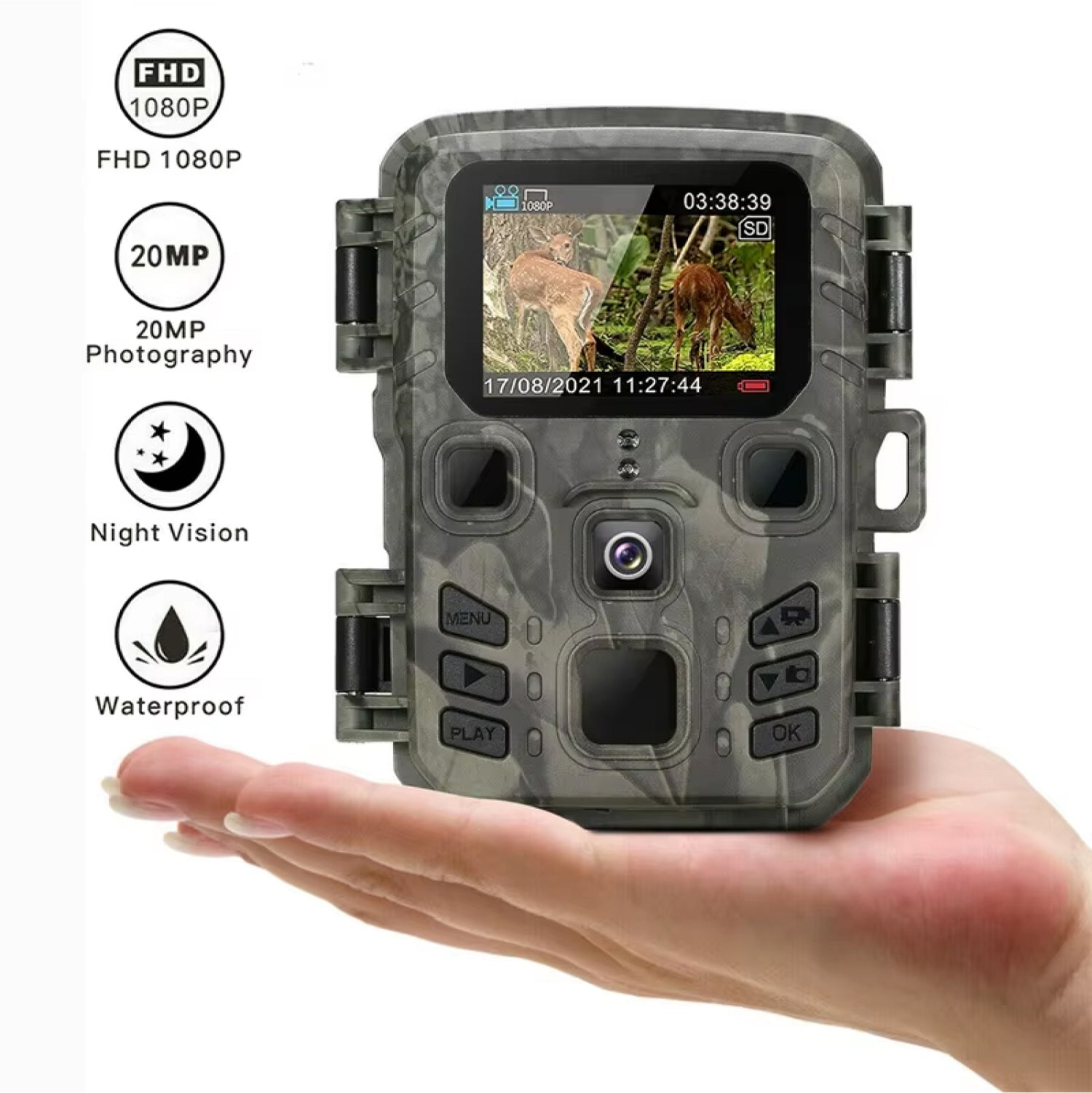 FaunPeak 20MP WiFi Wildlife Trail Camera for Nature Observation