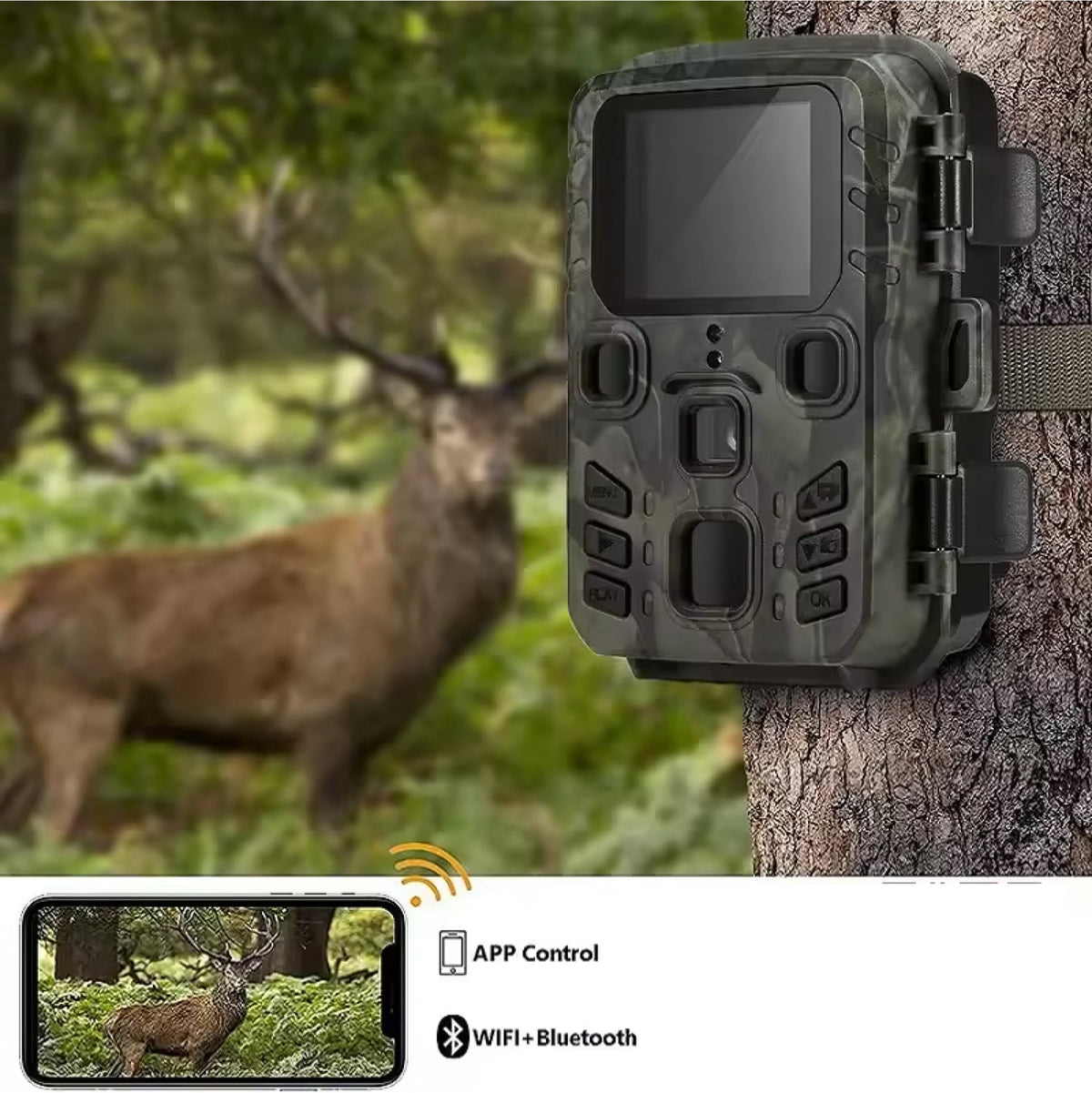 FaunPeak 20MP WiFi Wildlife Trail Camera for Nature Observation