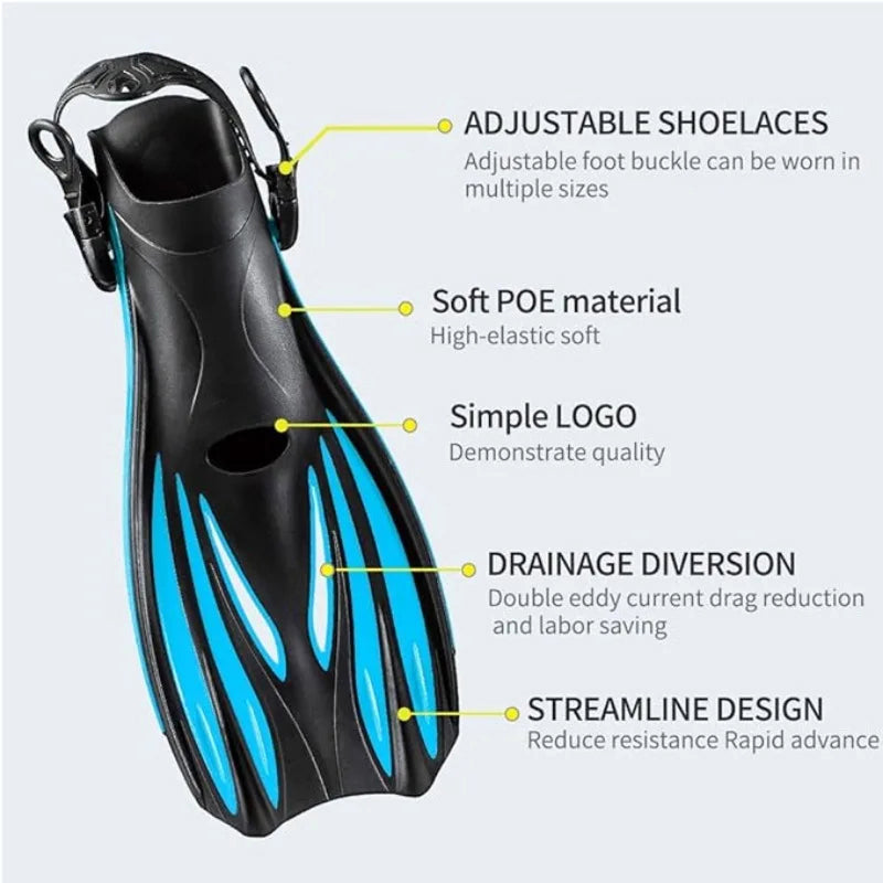 FinyDive Hydrodynamic Snorkeling and Swimming Fins
