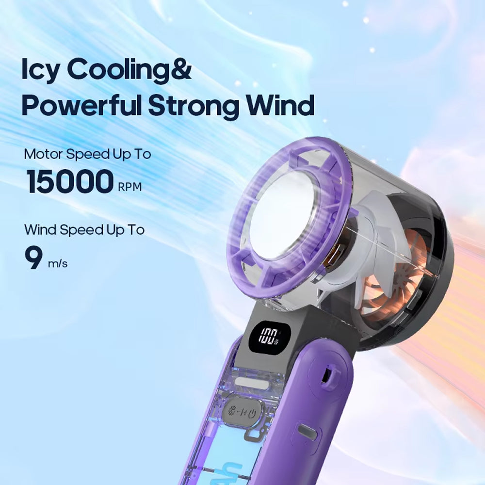 FrostoeByte Portable Handheld Turbo Fan with Semiconductor Cooling