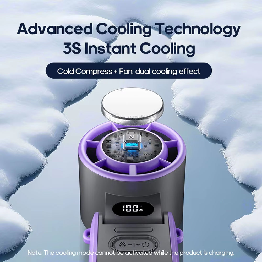 FrostoeByte Portable Handheld Turbo Fan with Semiconductor Cooling
