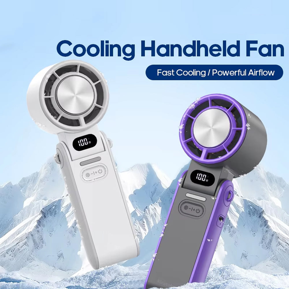 FrostoeByte Portable Handheld Turbo Fan with Semiconductor Cooling