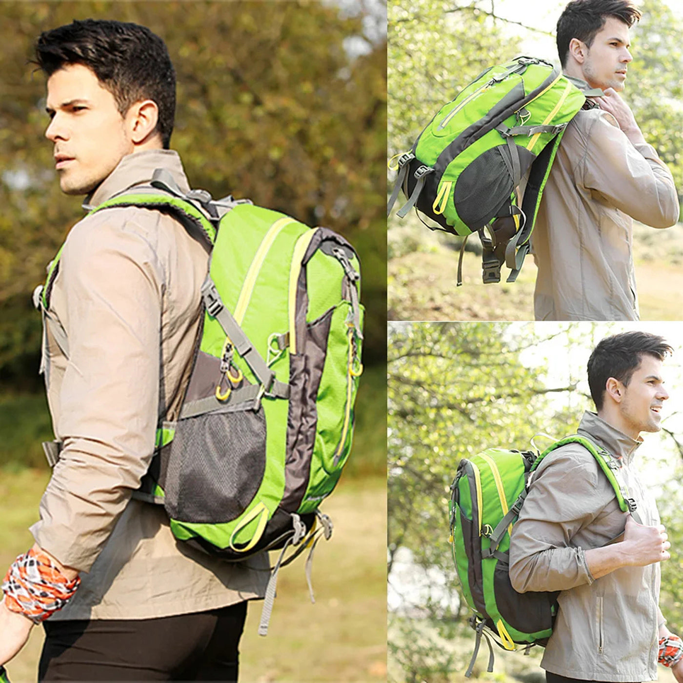 GlacoFlow Ultra-Lightweight 40L Waterproof Hiking Backpack