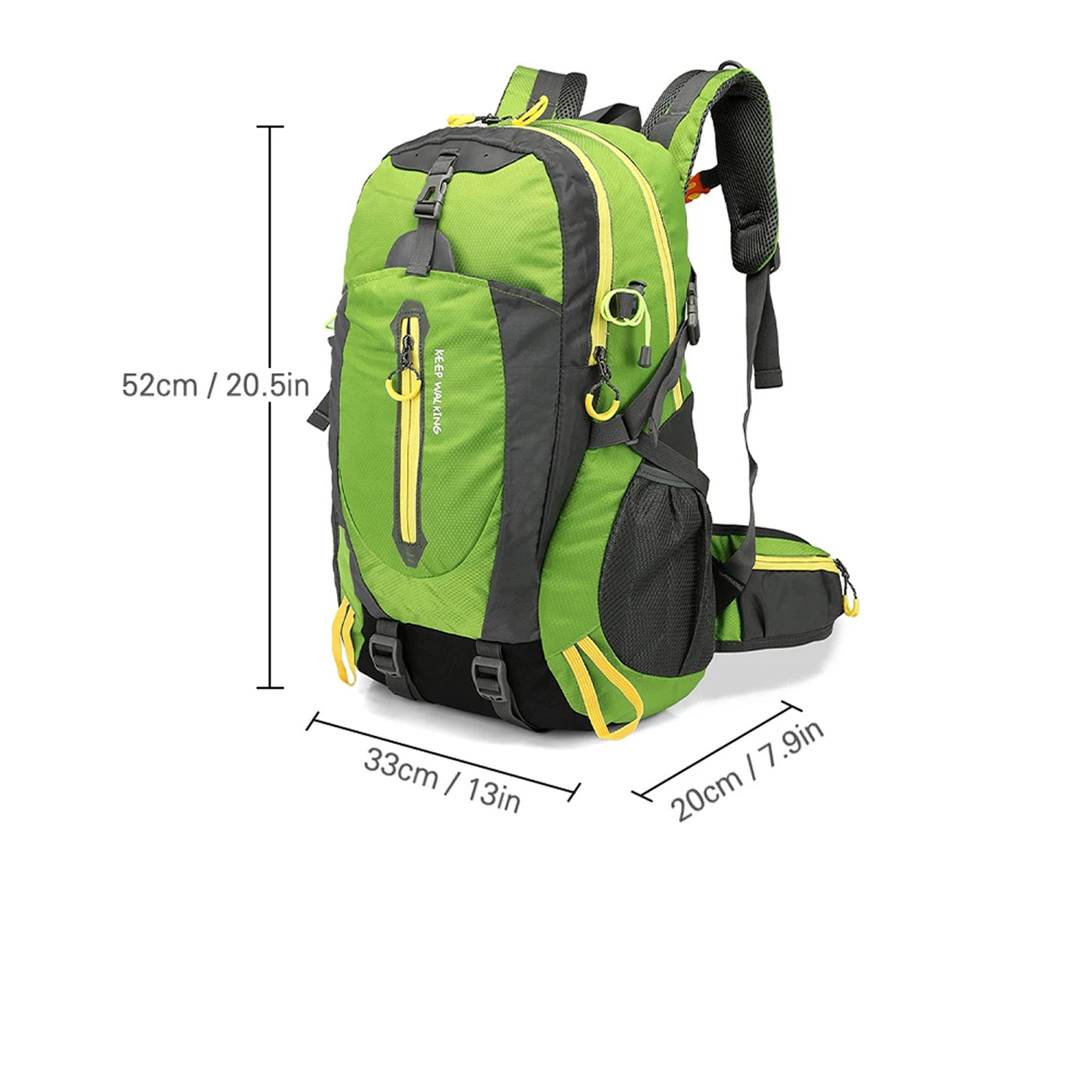 GlacoFlow Ultra-Lightweight 40L Waterproof Hiking Backpack